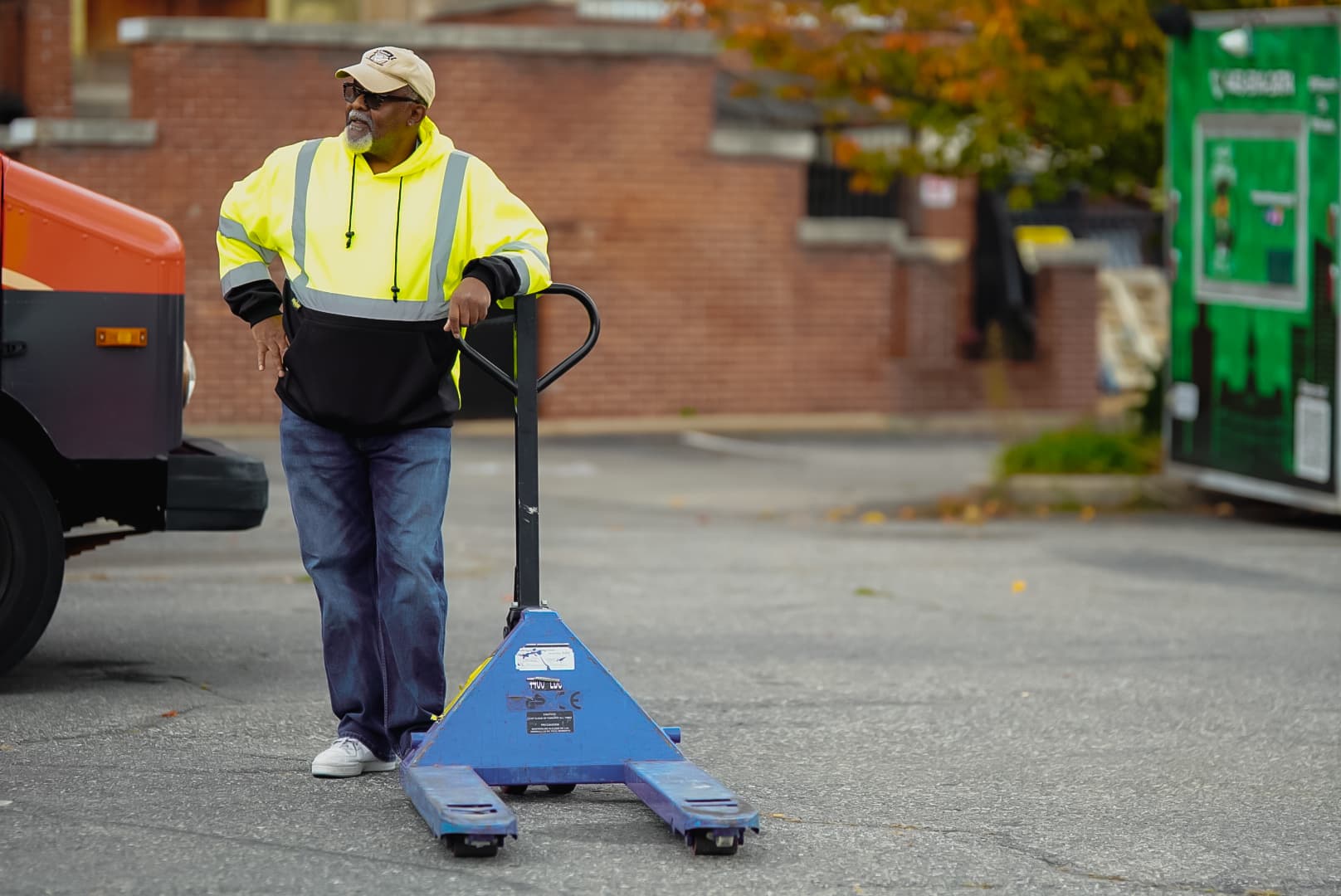 Volunteer handling logistics